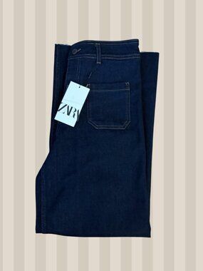 Zara Patch Pocket Marine Jeans (NWT)